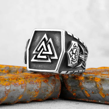 Bague Vegvisir Mjolnir - Univers Celtique